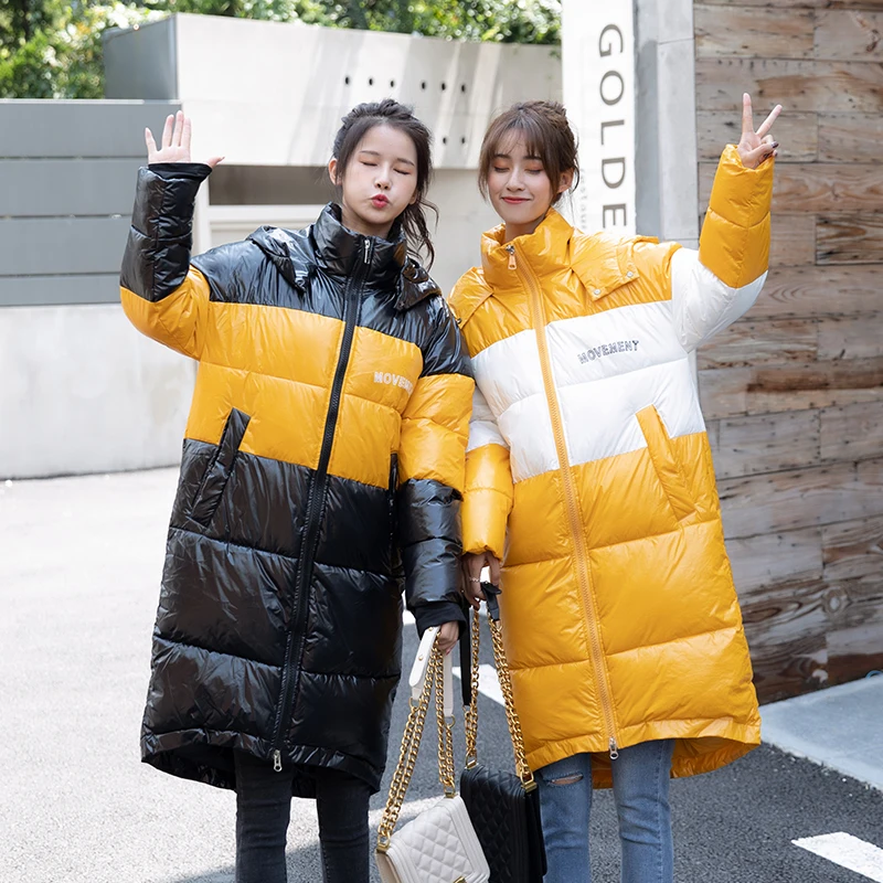 Женское длинное теплое пуховое платье зимнее Хлопковое с разноцветным принтом ed