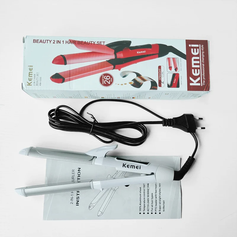 Kemei многофункциональные щипцы для завивки волос Профессиональный Выпрямитель