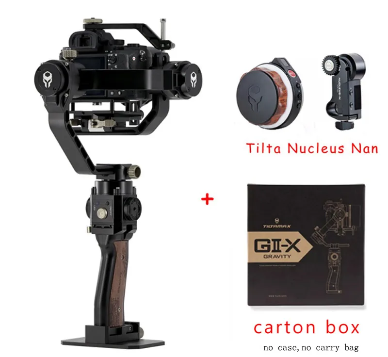 W nano focus TILTA Gravity G2X TILTAMAX портативный монопод с шарнирным замком Системы 3-осевой Стабилизатор камеры DSLR Объективы для камер SONY CANON беззеркальных цифровых зеркальных фотокамер GH5 5D BMPCC 4K - Цвет: W nano focus