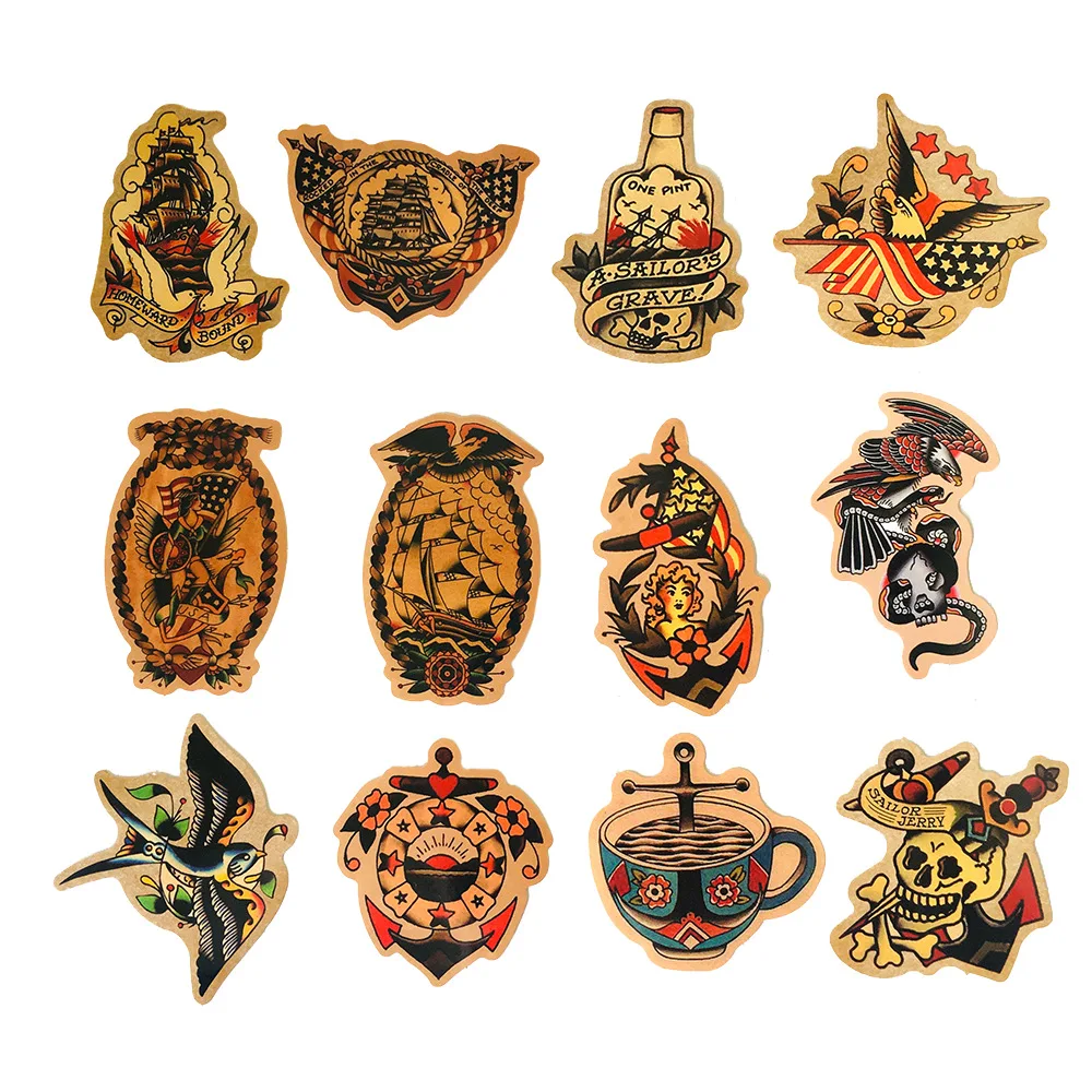 Pegatinas de chica Pin Up Retro para ni&ntilde;os, calcoman&iacute;as de PVC para ordenador port&aacute;til, guitarra, coche, &aacute;lbum de recortes, 10/30/50 Uds.-4