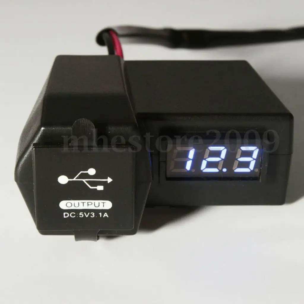 Мотоцикл GPS сотовый телефон USB разъем питания зарядное устройство + Bule