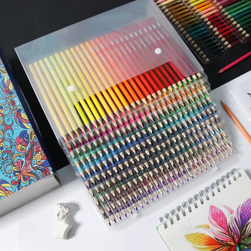 

Drawing Pencil Set 48/120/160/180/260 Professional Oil Color Pencil Soft Wood Watercolor Colored Pencils Set School Art Supplie