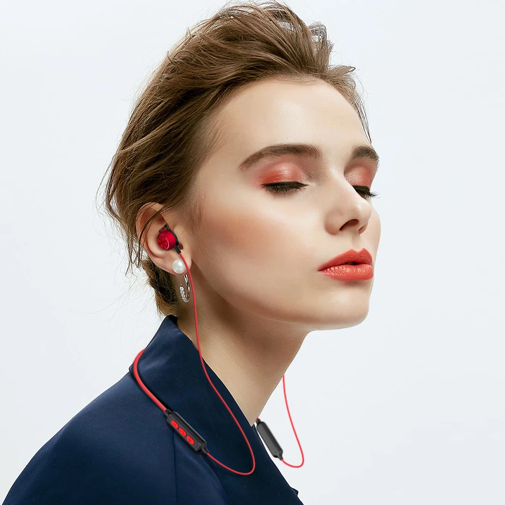 Беспроводные Bluetooth наушники Simvict W2 беспроводные с шейным ремешком гарнитура