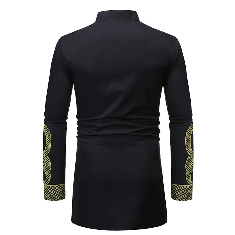 На весну и осень новые рубашки с длинными рукавами Длинные мужские футболки 3D