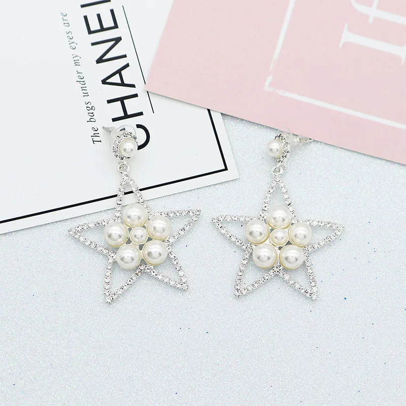 QYY жемчужные пять звезд дизайнерские трендовые ювелирные изделия Женские