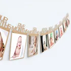 Фоторамка на 1-й день рождения, 1-12 месяцев, детская фоторамка для душа, детский фотодержатель, детский подарок на день рождения, украшения для комнаты