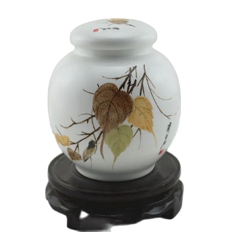 Античный Фарфор Jingdezhen ручная роспись лунный камень Осень чай товар керамические