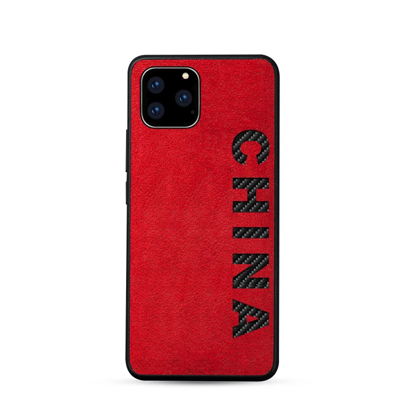 suede synthetic luxury phone case for apple iphone 11 pro x xr xs max protective cover iphon case carbon fiber phone case luxury free global shipping