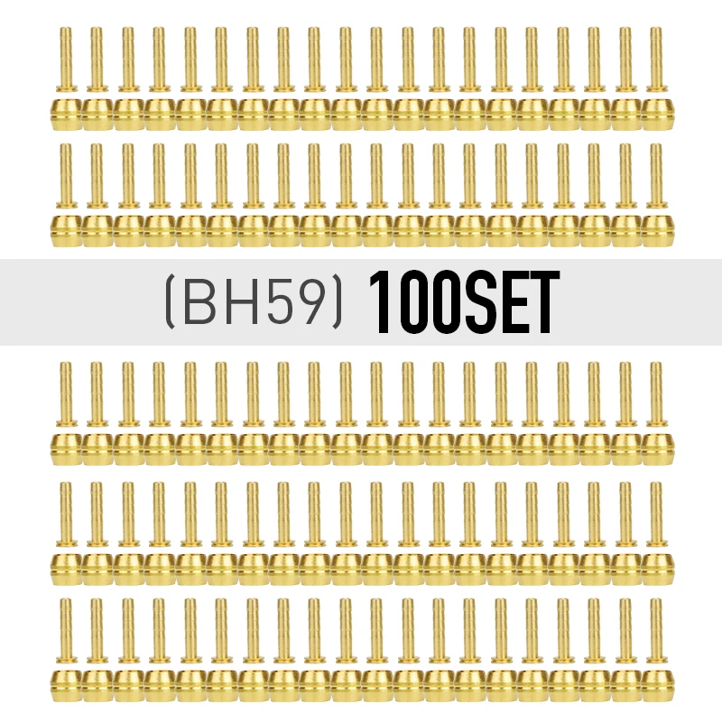 BH59 100 set 5/20/50/100 set Connector Original BH59 BH90 Olive Needle Sleeve Is Mainly Applied To DEORE SLX XT Bike Brake accessories - Цвет: BH59 100 set