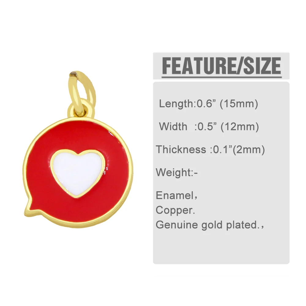 OCESRIO красочные маленькие эмалированные сердца монеты подвески для дисков