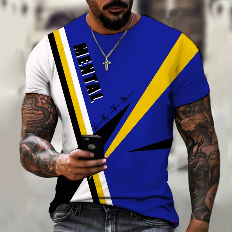 

Мужская рубашка KYCK, футболка с круглым вырезом, 3D печать, цветное искусство, модный тренд, новая летняя обязательная вещь, оверсайз