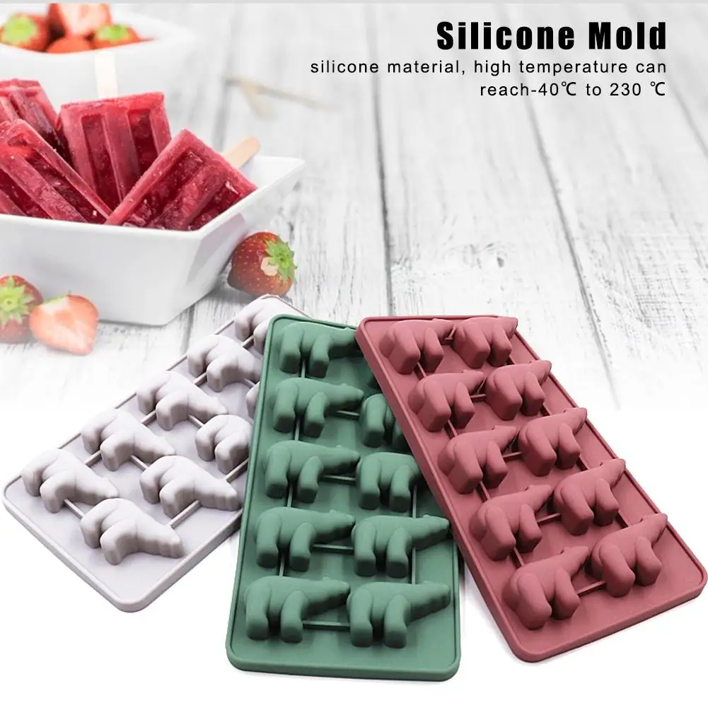 Силиконовые формы для льда с 10 отверстиями форма в форме симпатичного белого