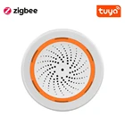 Умная сирена Tuya ZigBee, звукосветильник сирена 90 дБ, работает с концентратором Tuya Zigbee