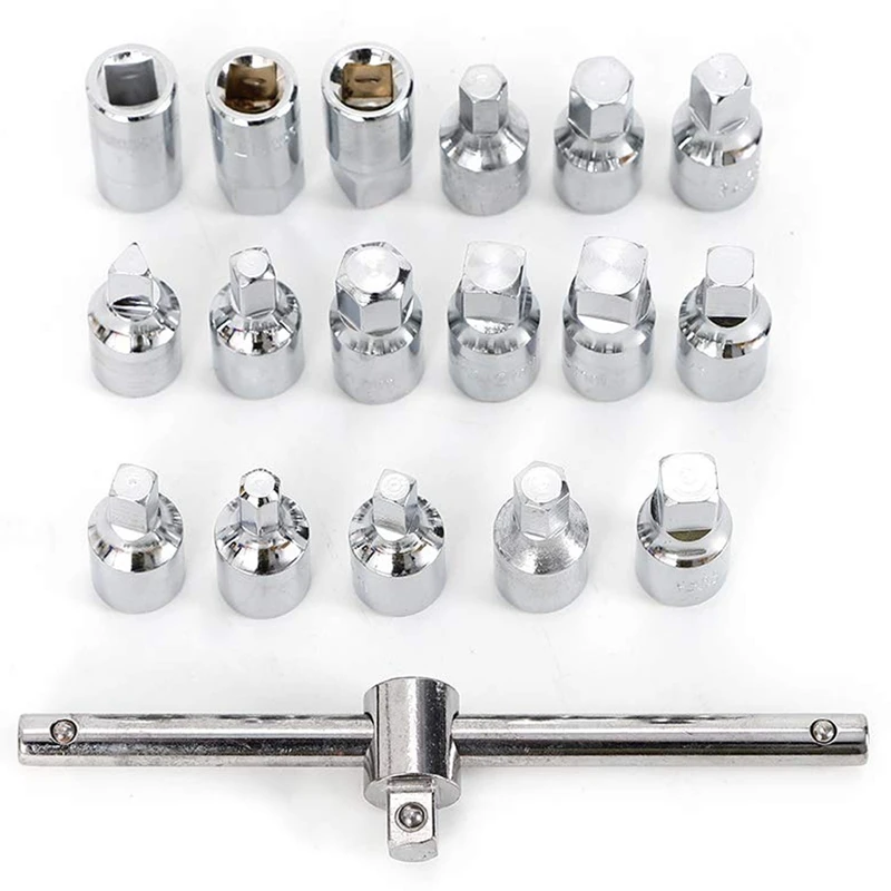 18 шт. маслоотводная труба розетка ключ коробки передач шестигранные квадратные
