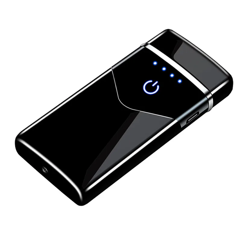 Электронная USB-зажигалка с двойной дугой перезаряжаемая светодиодный экран