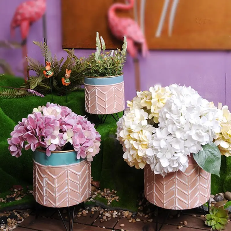 

Креативный цветочный горшок, горшок для растений, подставка Грут, горшки для цветов, садовые горшки и корзины, фермерский декор, металлическ...