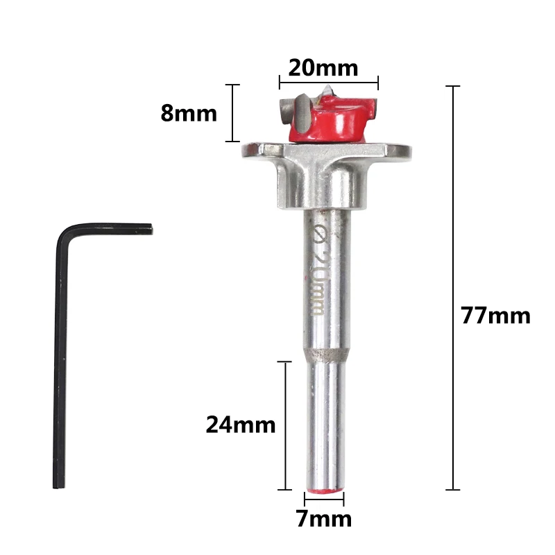 1pc 20mm Drill Bit 1 шт. диаметр 15 мм 20 мм 25 мм 30 мм 35 мм Регулируемые твердосплавные сверла деревообрабатывающая кольцевая пила для электроинструментов Forstner Сверло - Цвет: 1pc 20mm Drill Bit