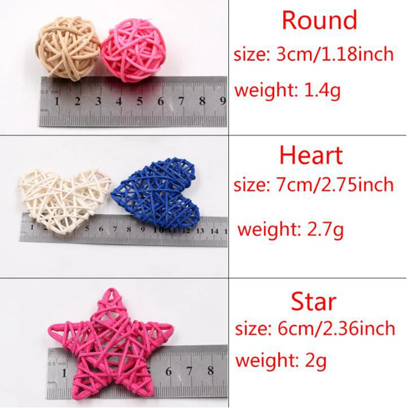 Искусственные соломенные шарики со звездами Декор для дома занавески из ротанга