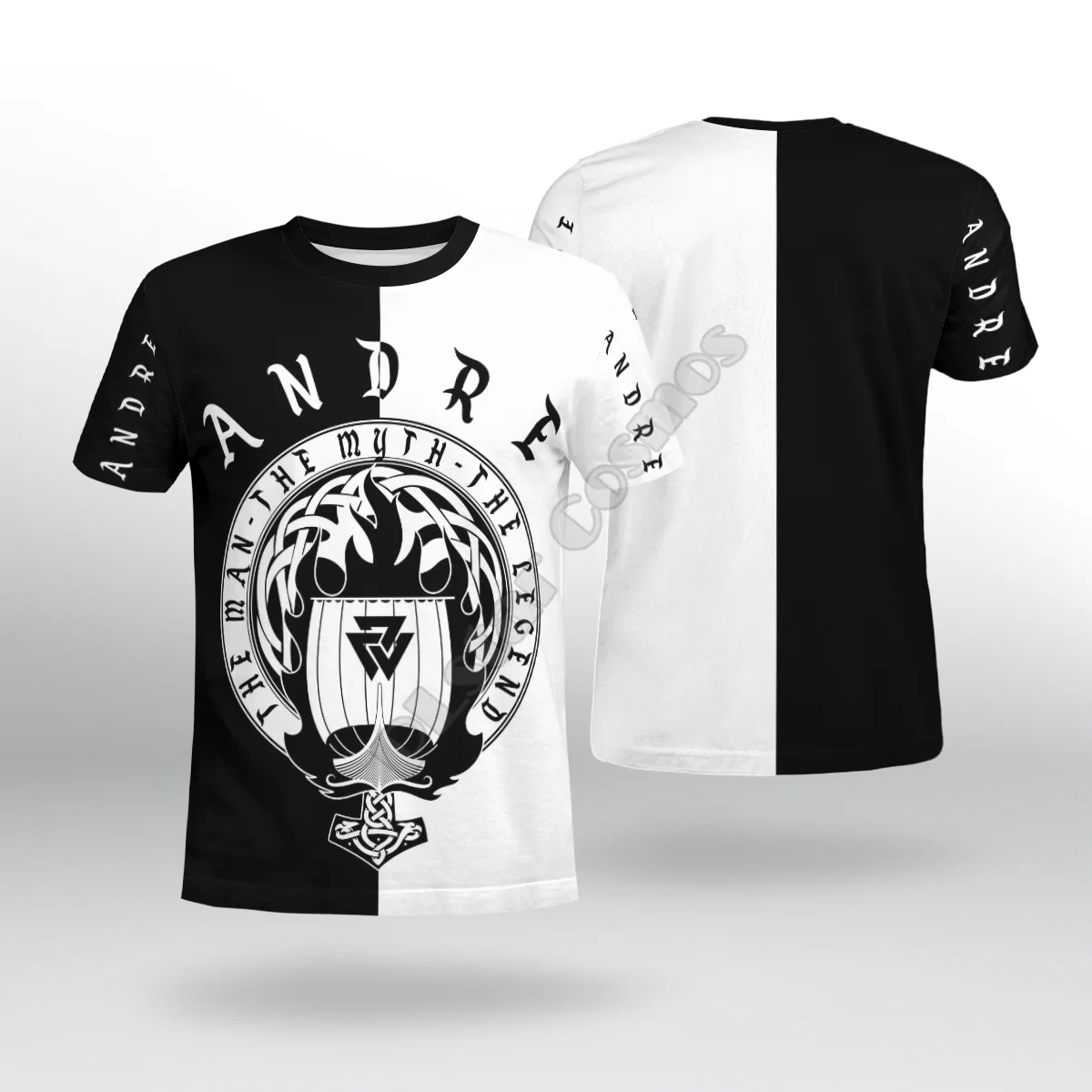 

Viking Tattoo 3D Printed t shirts women for men Summer Casual Tees Short Sleeve T-shirts Short Sleeve Drop Shipping 03