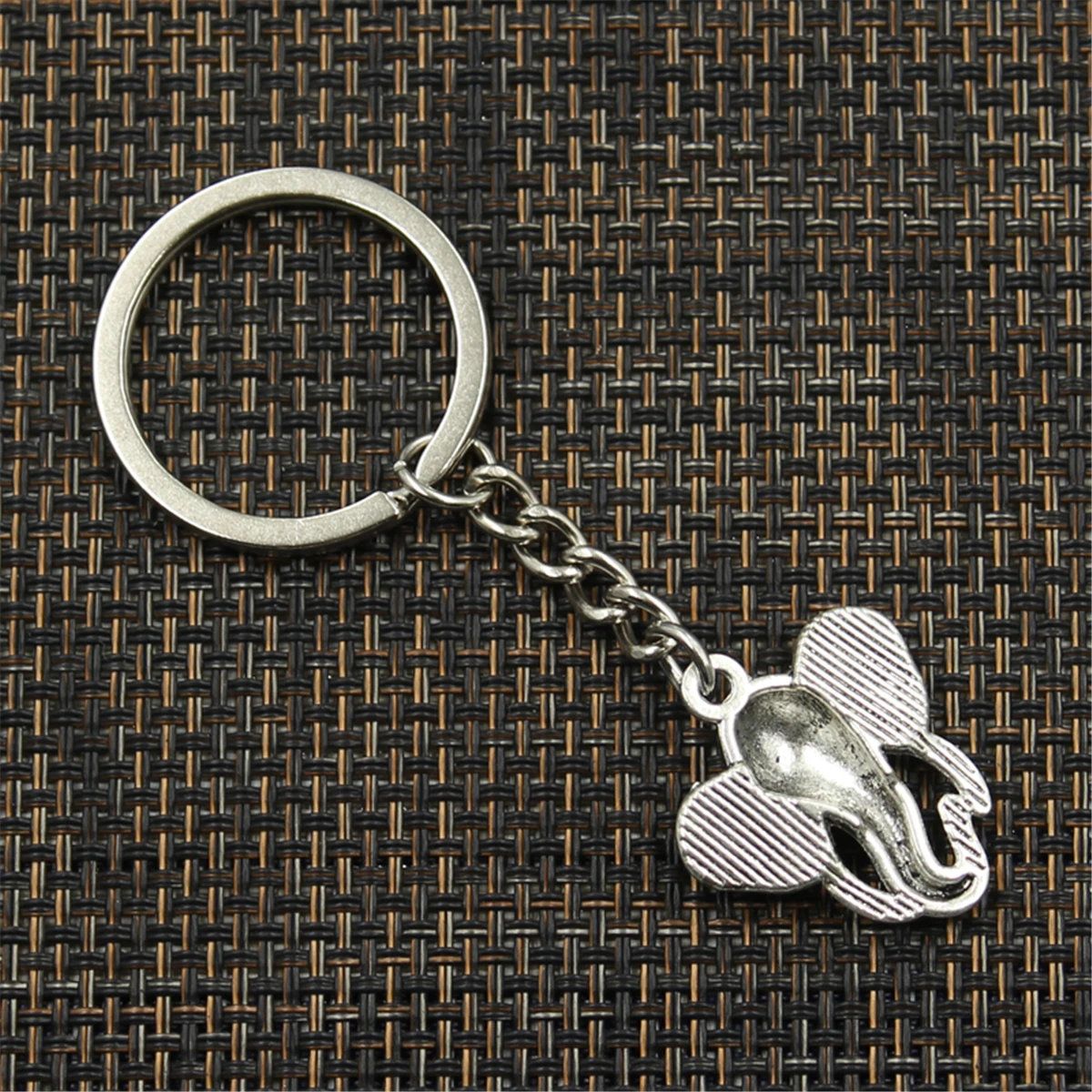 Новая мода брелок 27x25 мм Слон Подвески Сделай Сам мужской серебряный бронзовый