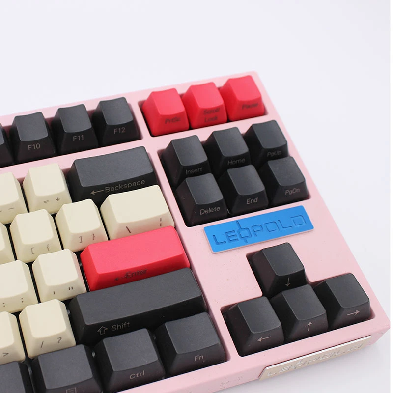 IDOBAO розовая механическая клавиатура 87 ключ OEM Pbt Keycap Ретро лазерная гравировка боковая печать игровая тастатура Cherry Mx Gh60 Dota 2