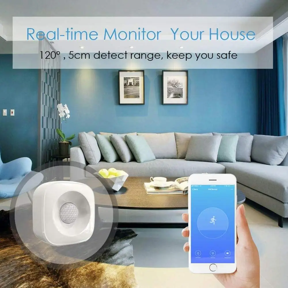 2020 ZigBee / WiFi умный PIR датчик движения человеческого тела Детектор домашняя система