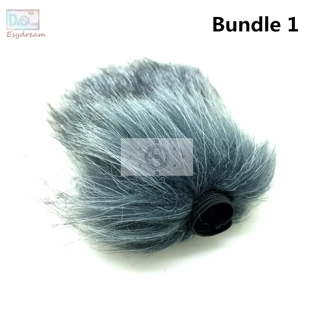 Bundle 1 MIC открытый Меховой чехол ветровое стекло муфта для Shenggu SG-107 SG-109 микрофон Deadcat Ветер щит - Цвет: Bundle 1
