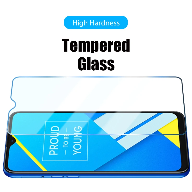 

Screen Protector for Realme 7 Pro 6 6S 7i 6i 5 5S 5i Scratchproof Toughed Glass for Realme Q2 Pro C3 C11 C15 C15 C17 9H Hardness