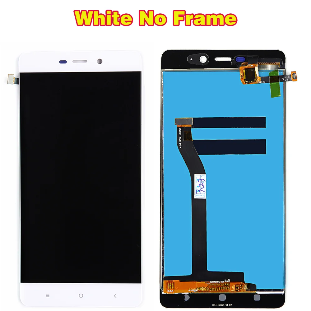 White without Frame Хороший 5,0 дюймовый ЖК-экран для Xiaomi Redmi 4 Prime/pro 3 ГБ ОЗУ 32 Гб ПЗУ сенсорный дисплей дигитайзер сборка F ram e с инструментами - Цвет: White without Frame