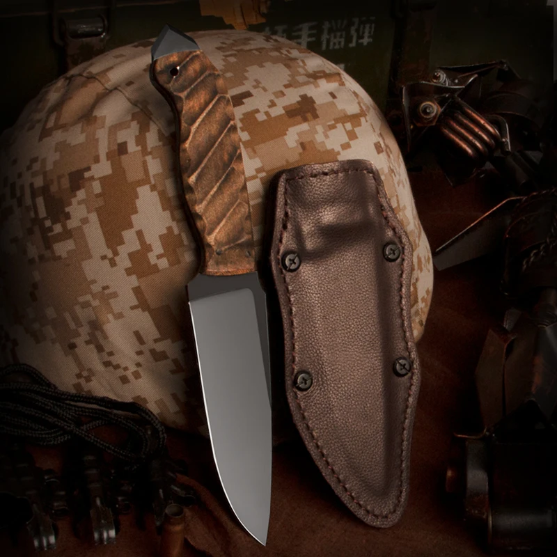 Военный нож 80CRV с фиксированным лезвием Тактический Ручной инструмент ручкой из