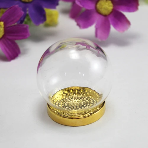 Glass-Gold Base 2 шт Маленький принц Розовый стеклянный глобус с основа Подвески DIY стеклянный купол стеклянная подвеска из стеклянного флакона подвеска в виде флакона - Окраска металла: Glass-Gold Base