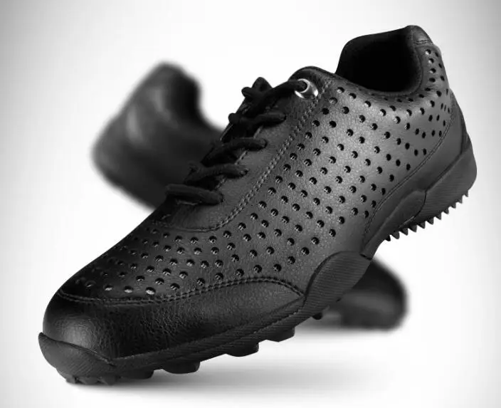 Мужская Профессиональная обувь для гольфа из микрофибры ультра легкая дышащая