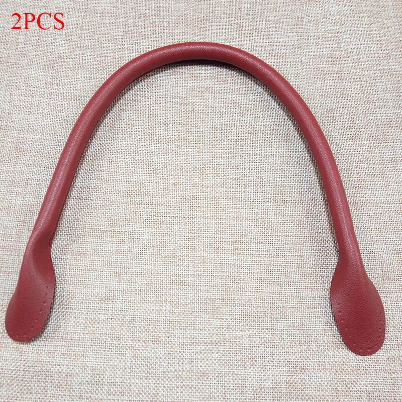 wine red 1 пара, сделай сам, сумка из искусственной кожи, ремешок для замены, женская сумка с ручкой, ремень, повседневное одноцветное на бретелях для сумок, Высококачественная сумка-торба, аксессуары - Цвет: wine red