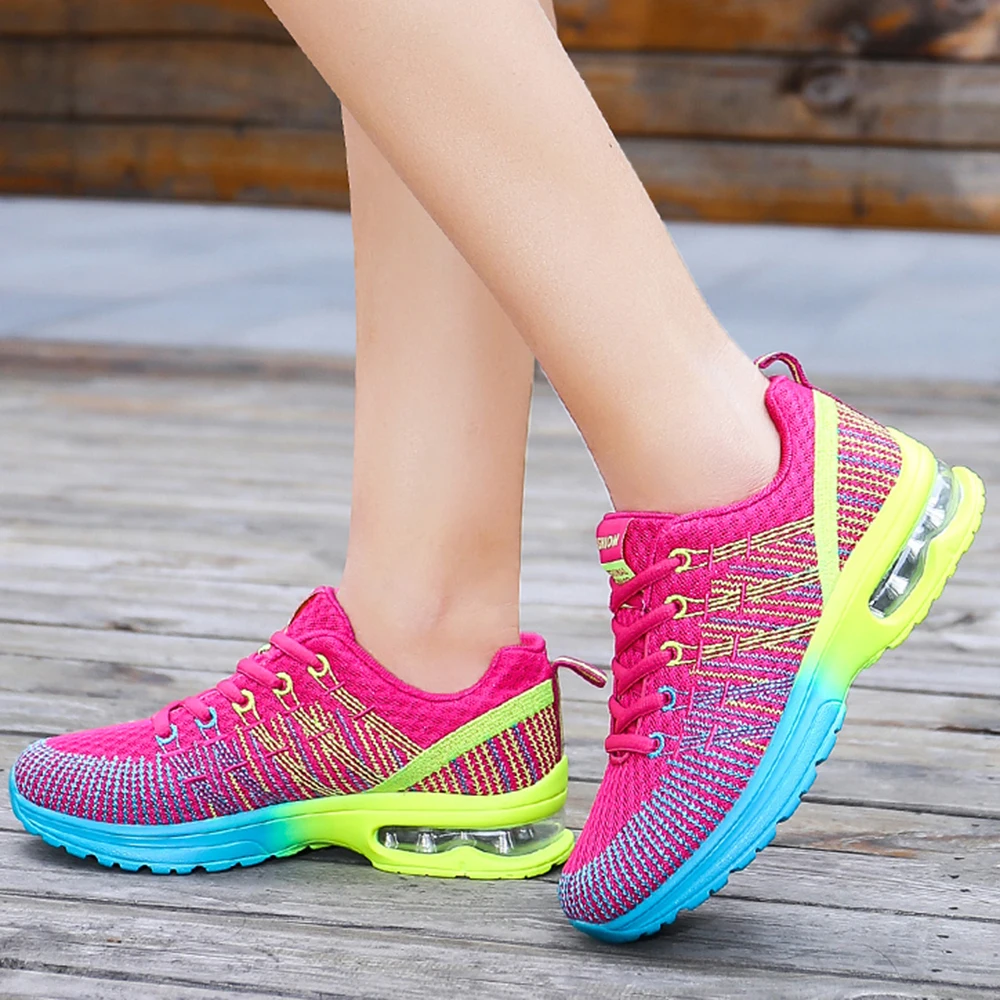 Женские кроссовки для бега дышащие улицы спортивная обувь женские и прогулок