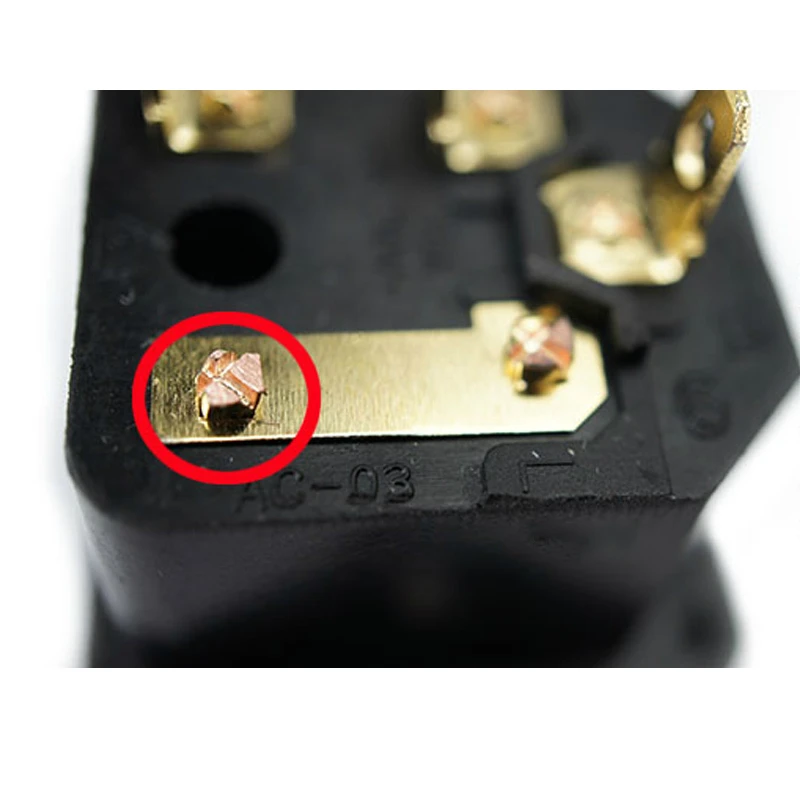 Aucharm позолоченный медный IEC Socket предохранитель сиденья HIFI аудио адаптер