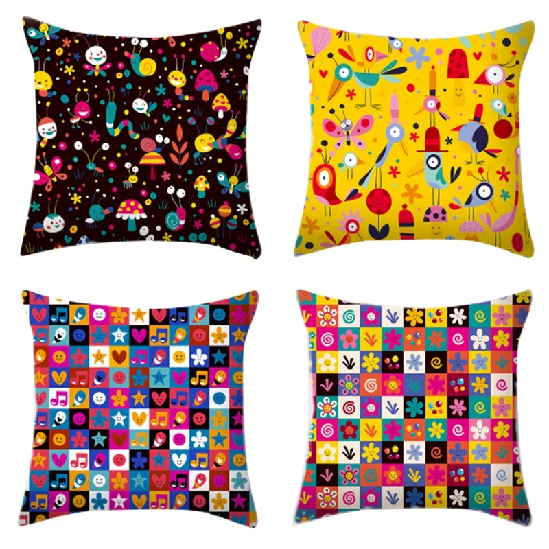 

Throw Pillows Cushion Cover Decorative for Sofa Chair Car Kids Home Decor