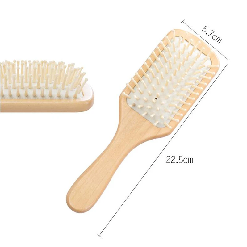 

Wooden Massage Comb Comfortable Simple Natural Air Combs Useful Upscale Air Cushion Wood Combs Airbag Round Head