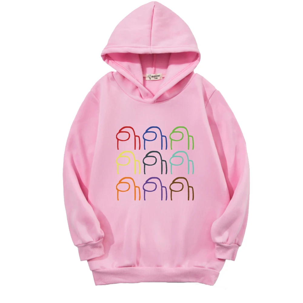 

Imposter Game Print Cotton Long-sleeved Shirt Casual Hoodie for Teenagers, Boys and Girls In Spring and Autumn