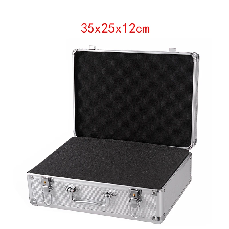 

ToolBox Portable Aluminum Safety equipment Toolbox Instrument Case Storage box Suitcase Impact Resistant Case With Sponge