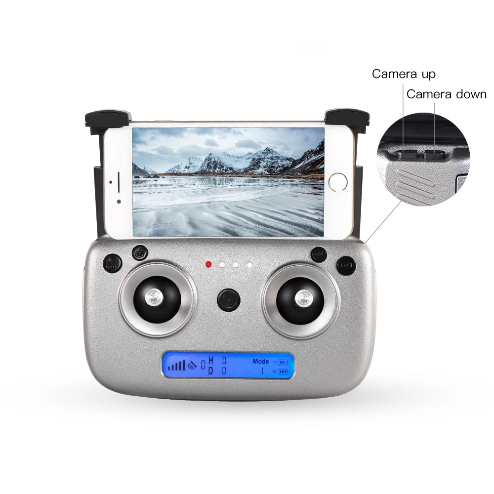 Портативный GPS Дрон 4K HD Двойная камера Широкоугольный WIFI FPV RC Квадрокоптер