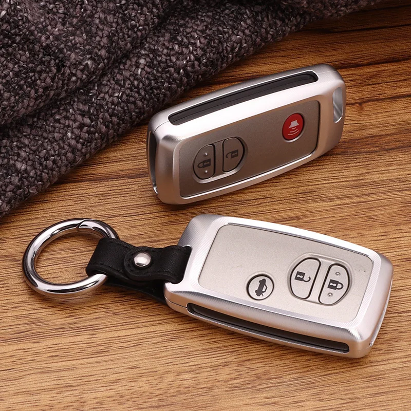 

High-Quality Aluminium Alloy Car Key Case Cover Key Bag Shell Protector for Toyota Prado Middle East Land Cruiser Land Cruiser