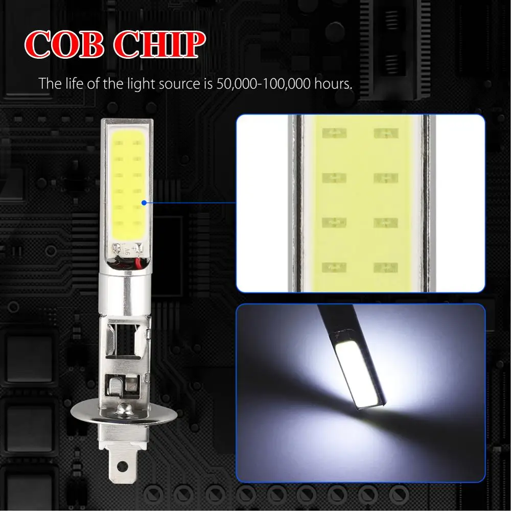 

4pcs H1 LED Headlight High Low Beam Light SMD Bulbs Vehicle Lamp Drop Shipping