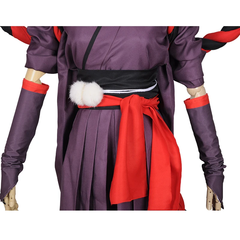 Игра Onmyoji Косплей Жнец Черный Meikai No Yakujin атласное кимоно Shikigami черный красный