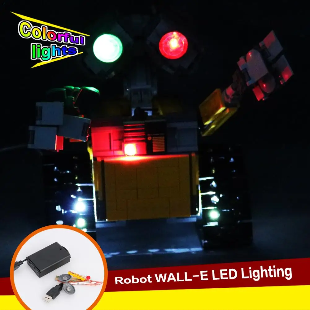 Universal Compatible 21303 Robot WALL-ELED Lighting DIY Components Building Block Kit LED Lights Suite | Игрушки и хобби