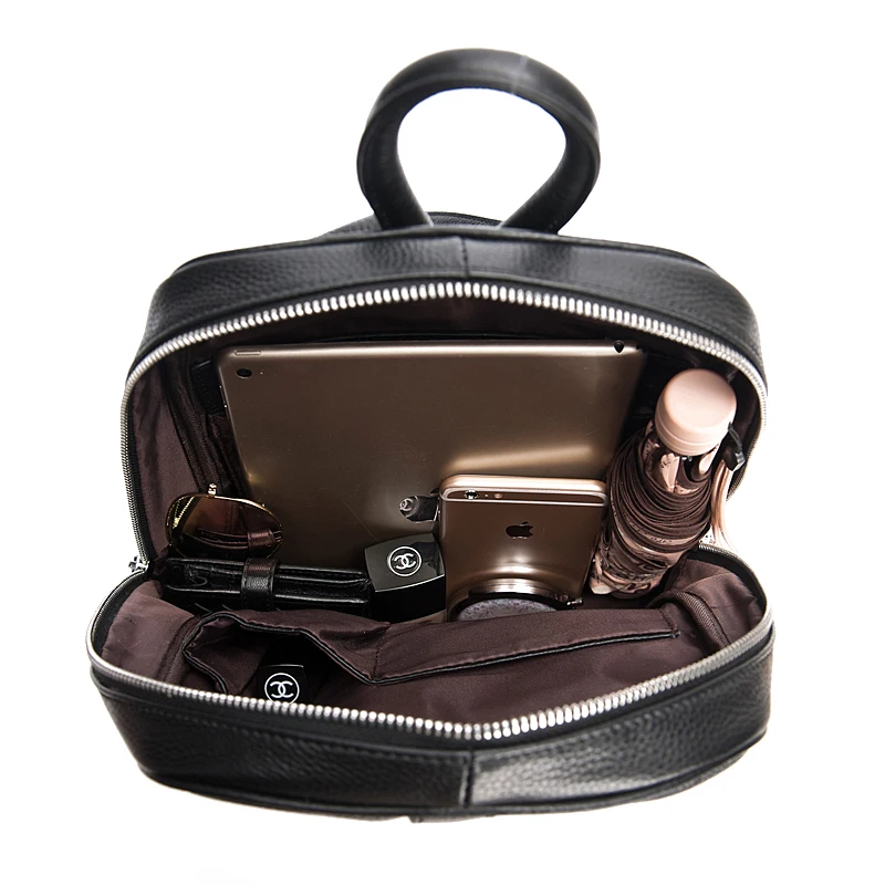 Женский рюкзак Zency из 100% мягкой натуральной кожи повседневный дорожный сумка для