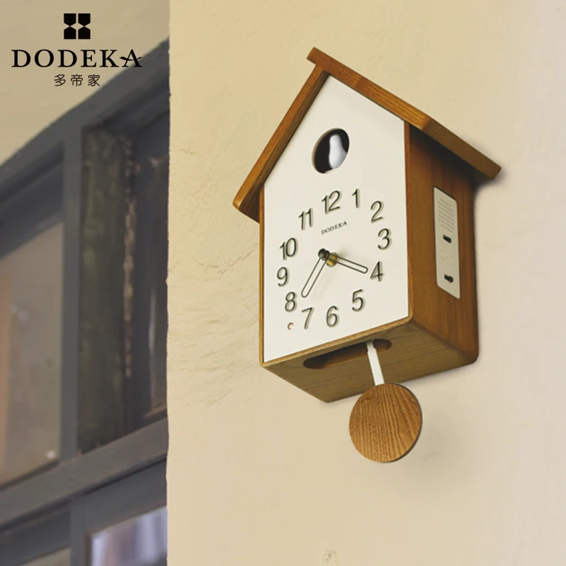 Деревянные европейские настенные часы Cuckoo с маятником винтажные домашние