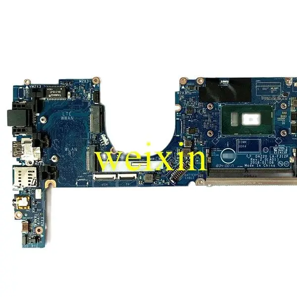 Материнская плата для ноутбука Dell latitude 7290 7390 SR3LB I5-8250U DP/N A178E3 LA-F312P DDR4 100% |