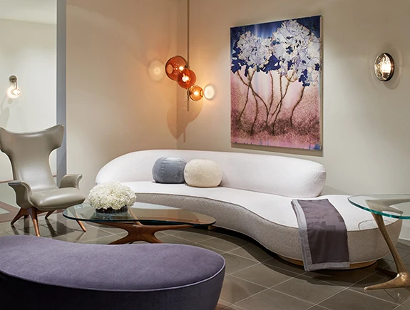 Скандинавские красные большие стеклянные подвесные светильники для гостиной