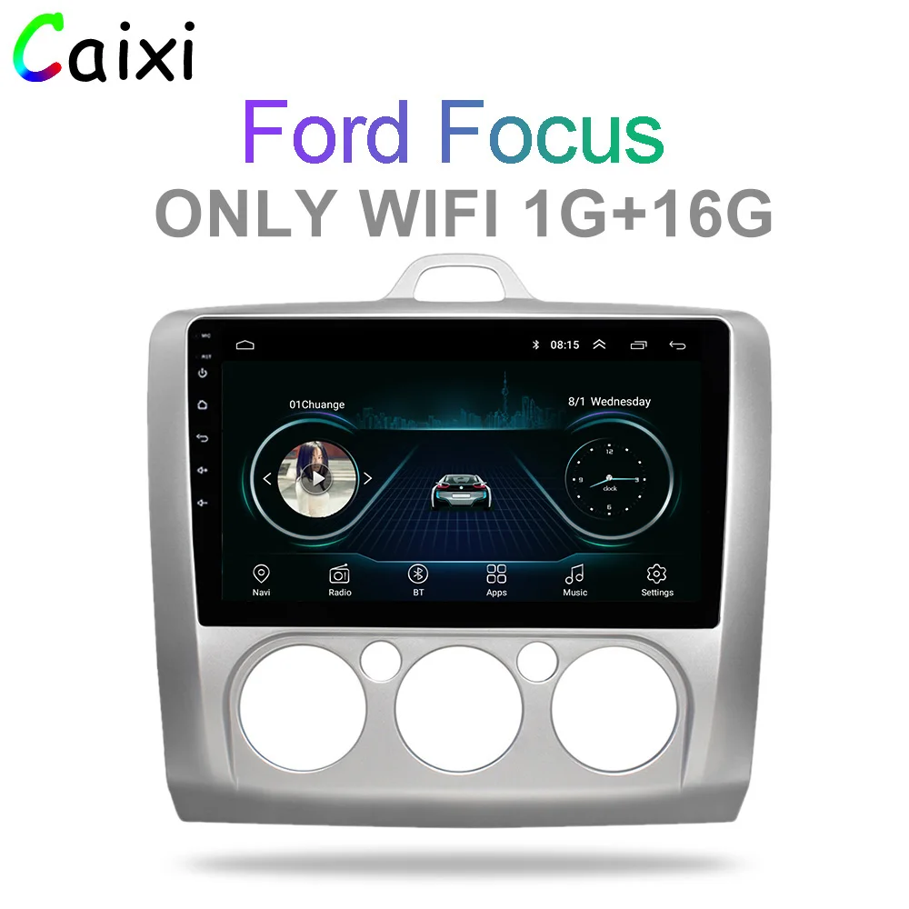 cx-fo-1 CAIXI автомобильный Android 8,1 мультимедийный плеер для Ford Focus Exi MT AT 2 2004 2005 2006 2007 2008-2011 Автомобильный Радио gps навигация - Цвет: cx-fo-1