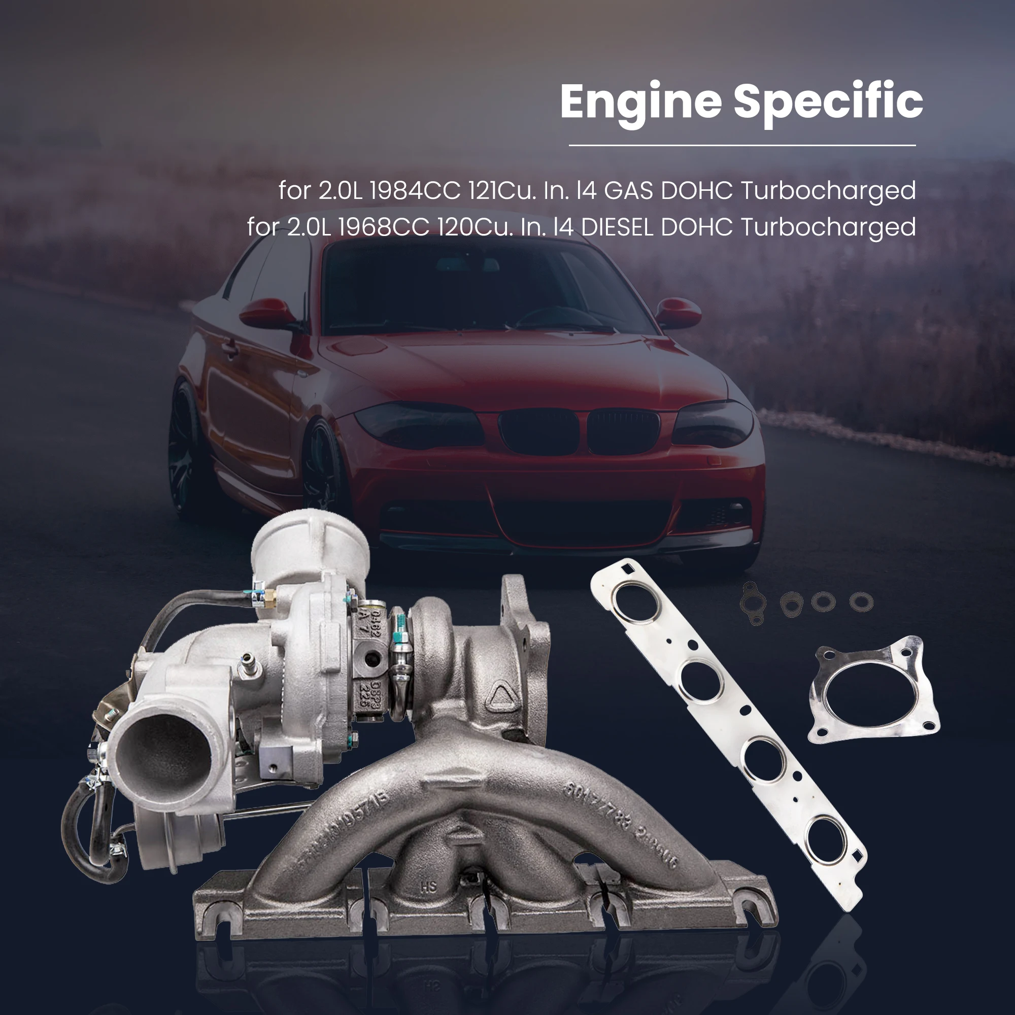 

Турбокомпрессор Nwe для Audi A4 2,0 T B7 BUL BWE BWT K03 2005 2007 2008 2009